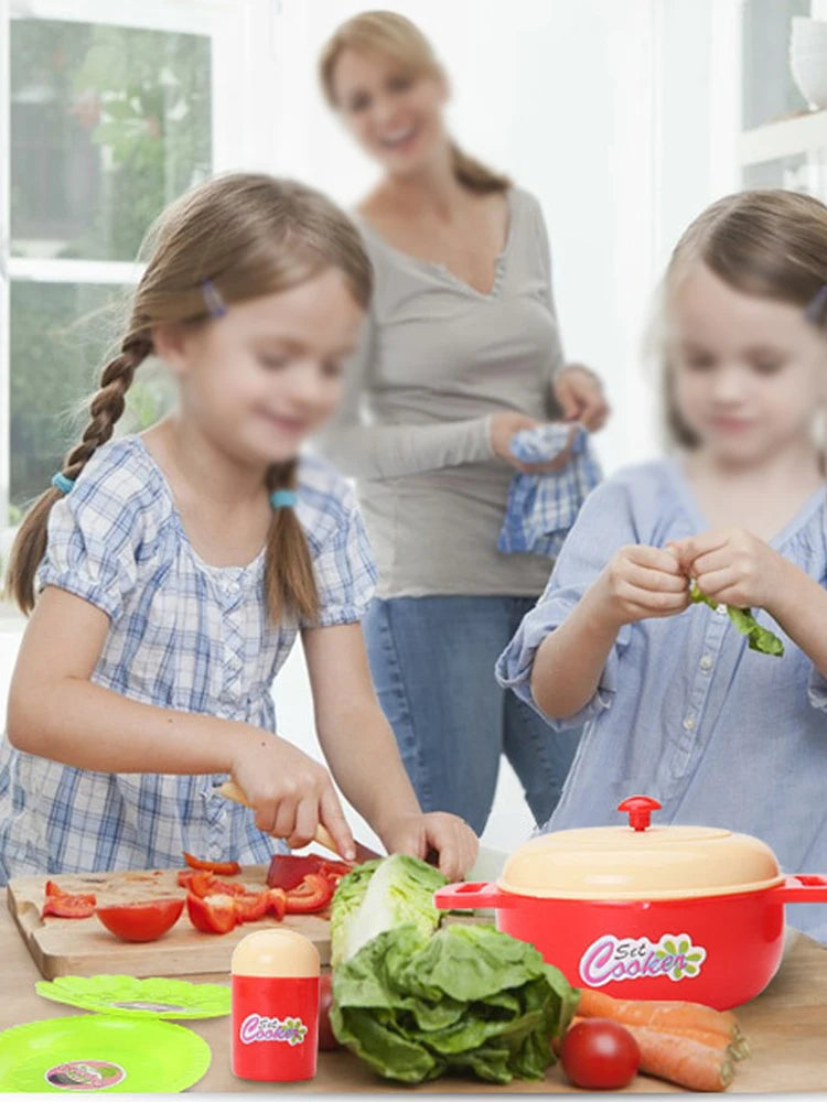 Cozinha Infantil Grande Completa Com Geladeira Forno Fogão Fruteira Menina Sai Água de Verdade